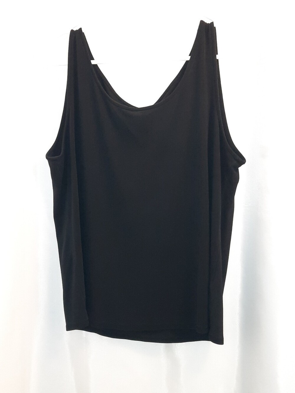 Eileen Fisher Stetch Silk Jersy Black Women's Tank Top